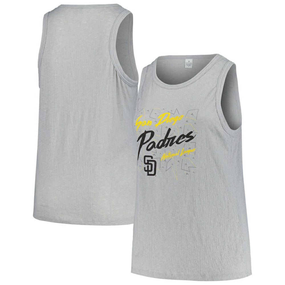 San Diego Padres Soft as a Grape Women's Plus Size Curvy High Neck Tri-Blend Tank Top Online