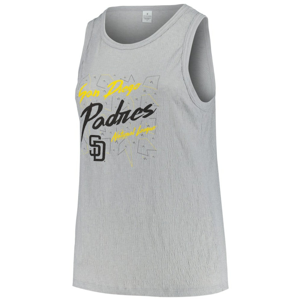 San Diego Padres Soft as a Grape Women's Plus Size Curvy High Neck Tri-Blend Tank Top Online