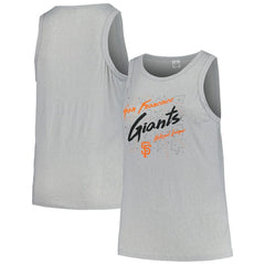San Francisco Giants Soft as a Grape Women's Plus Size Curvy High Neck Tri-Blend Tank Top Outlet