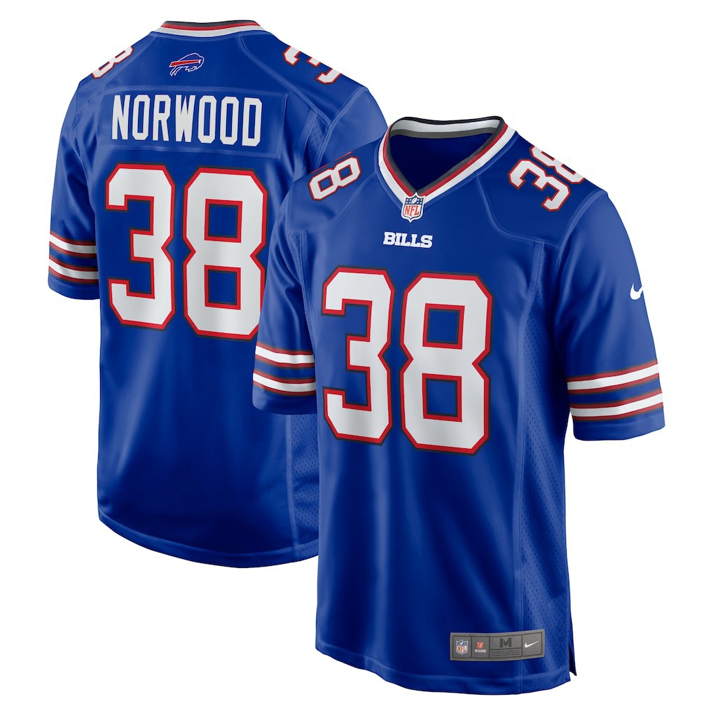 Tre Norwood Buffalo Bills Team Game Jersey - Royal - Nike