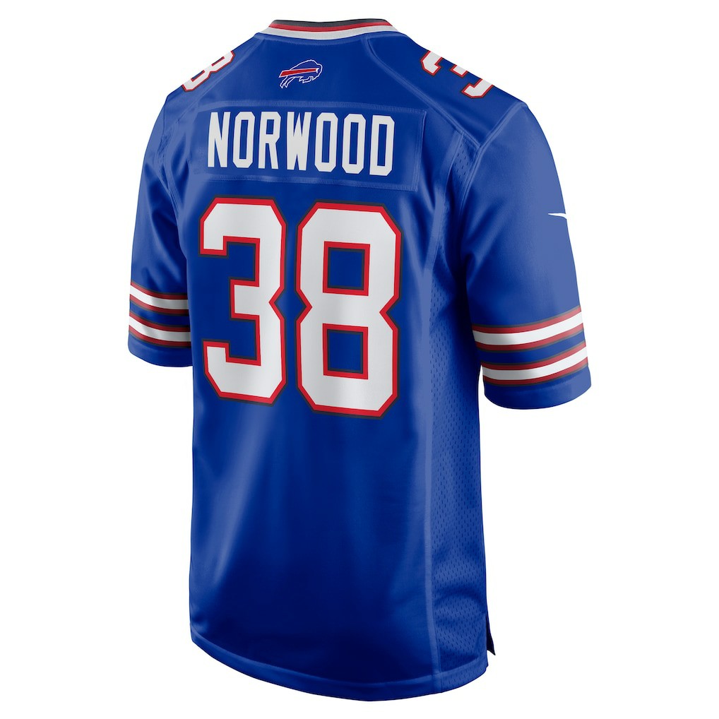 Tre Norwood Buffalo Bills Team Game Jersey - Royal - Nike