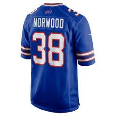 Tre Norwood Buffalo Bills Team Game Jersey - Royal - Nike