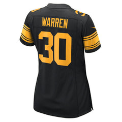 Jaylen Warren Pittsburgh Steelers Women's Alternate Game Jersey - Black - Nike