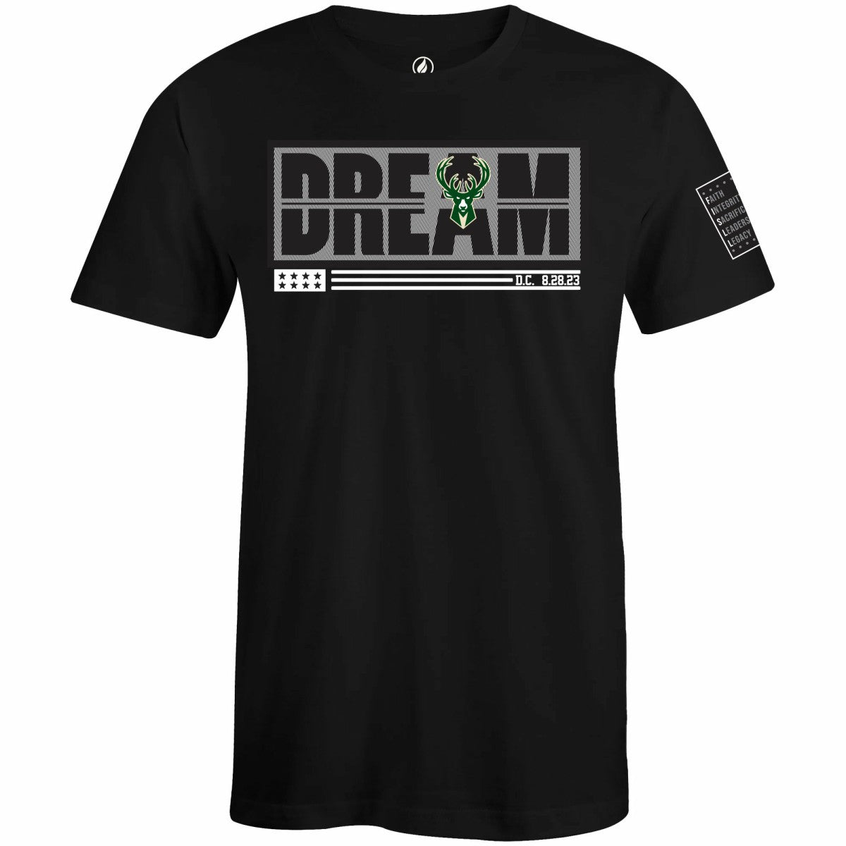 Milwaukee Bucks FISLL x Black History Collection Unisex T-Shirt - Green