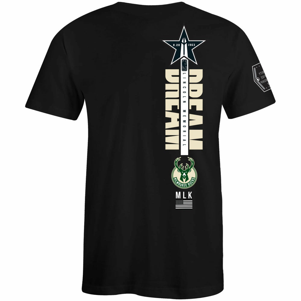 Milwaukee Bucks FISLL x Black History Collection Unisex T-Shirt - Green