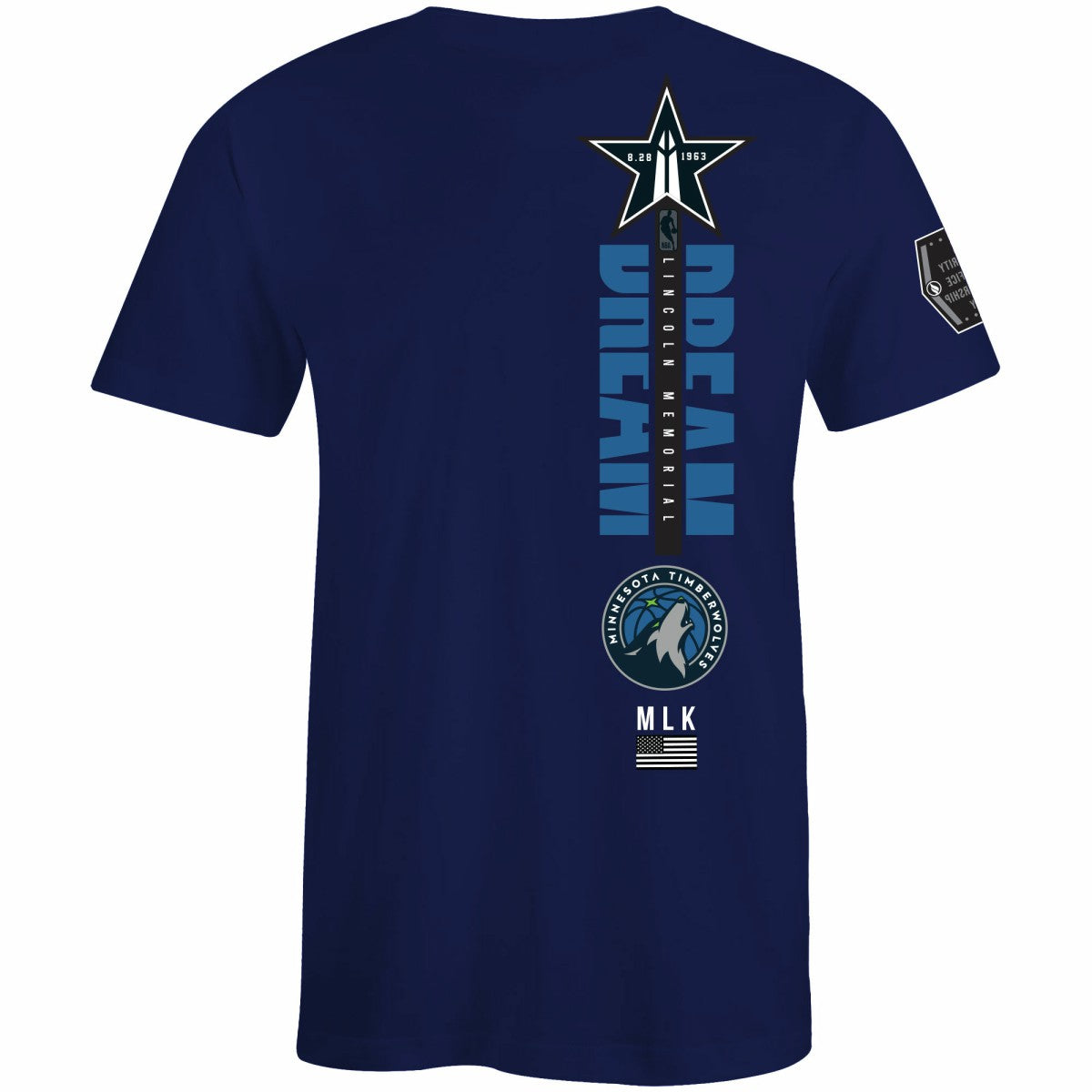 Minnesota Timberwolves FISLL x Black History Collection Unisex T-Shirt - Navy