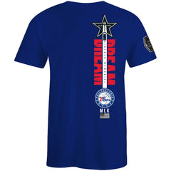 Philadelphia 76ers FISLL x Black History Collection Unisex T-Shirt - Blue