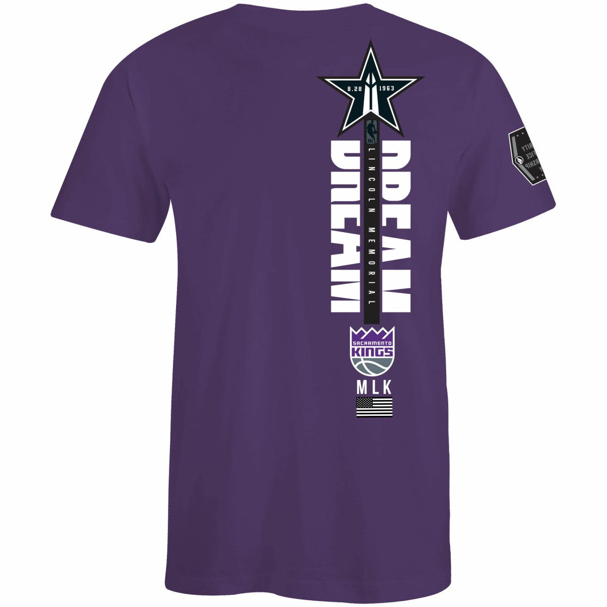 Sacramento Kings FISLL x Black History Collection Unisex T-Shirt - Purple