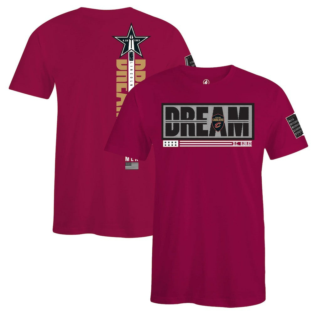 Cleveland Cavaliers FISLL x Black History Collection Unisex T-Shirt - Wine