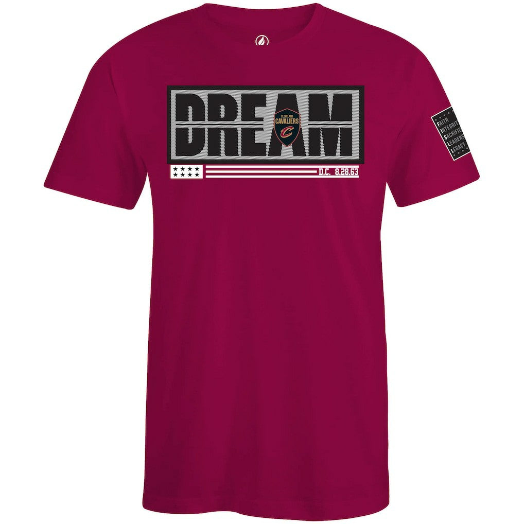 Cleveland Cavaliers FISLL x Black History Collection Unisex T-Shirt - Wine