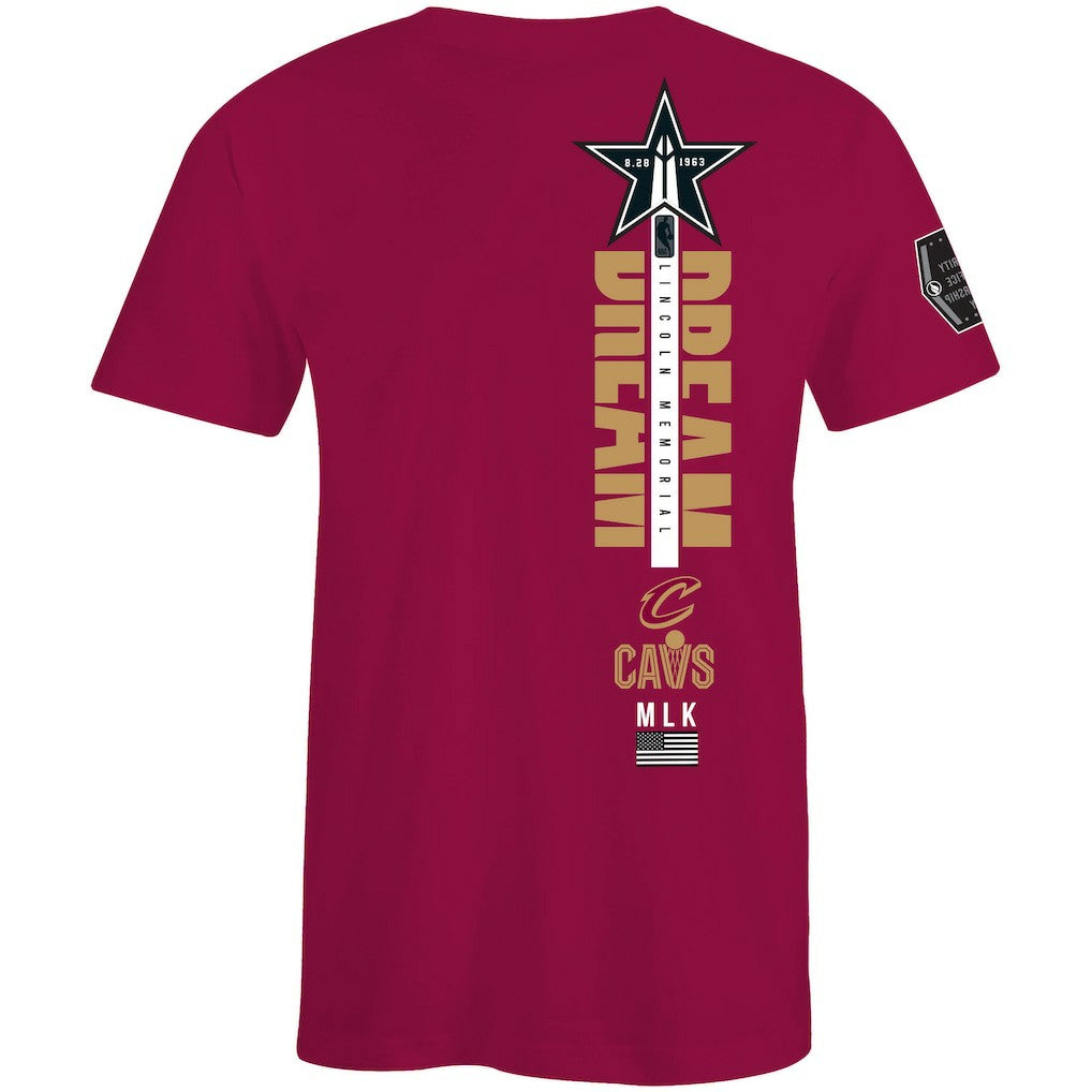 Cleveland Cavaliers FISLL x Black History Collection Unisex T-Shirt - Wine