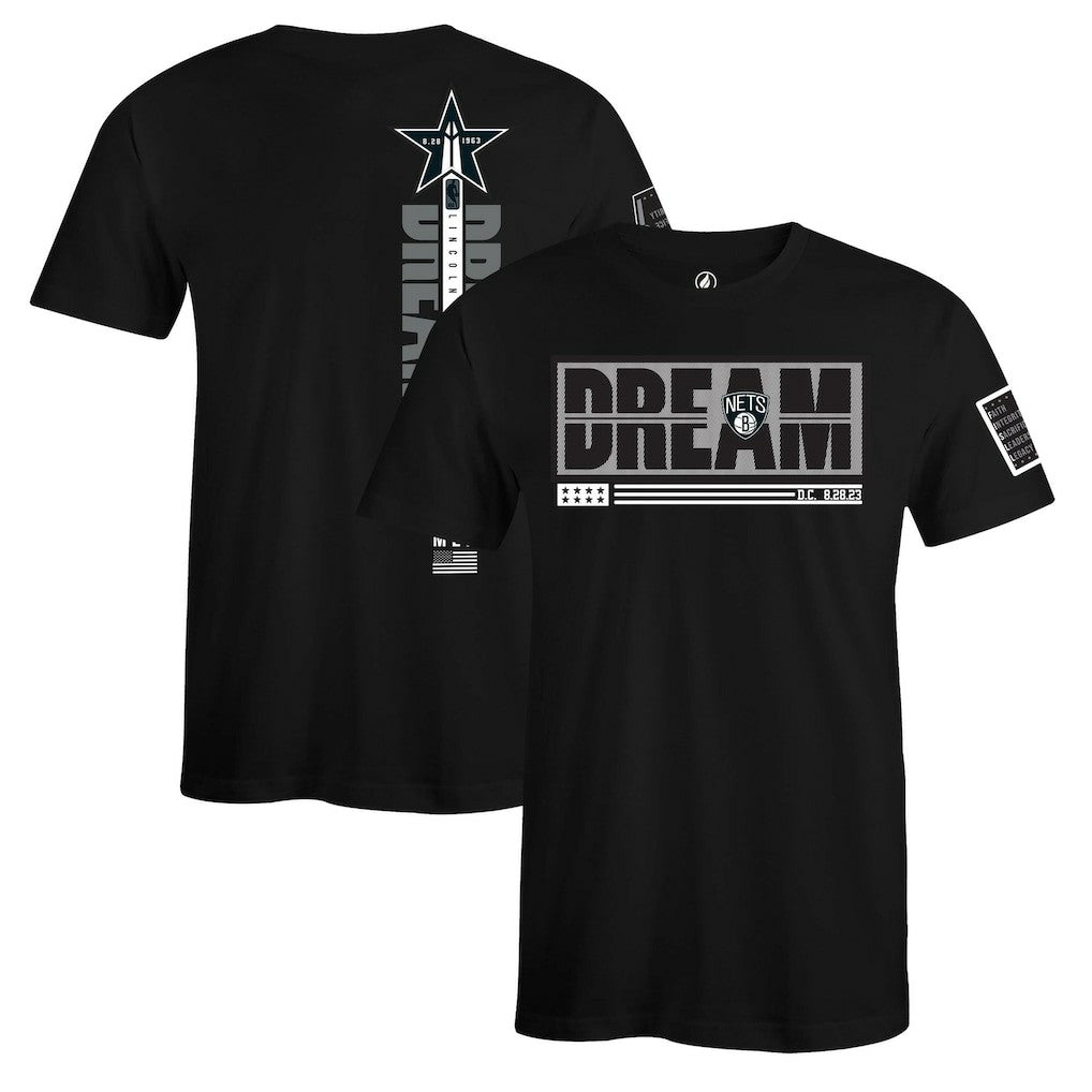 Brooklyn Nets FISLL x Black History Collection Unisex T-Shirt - Black