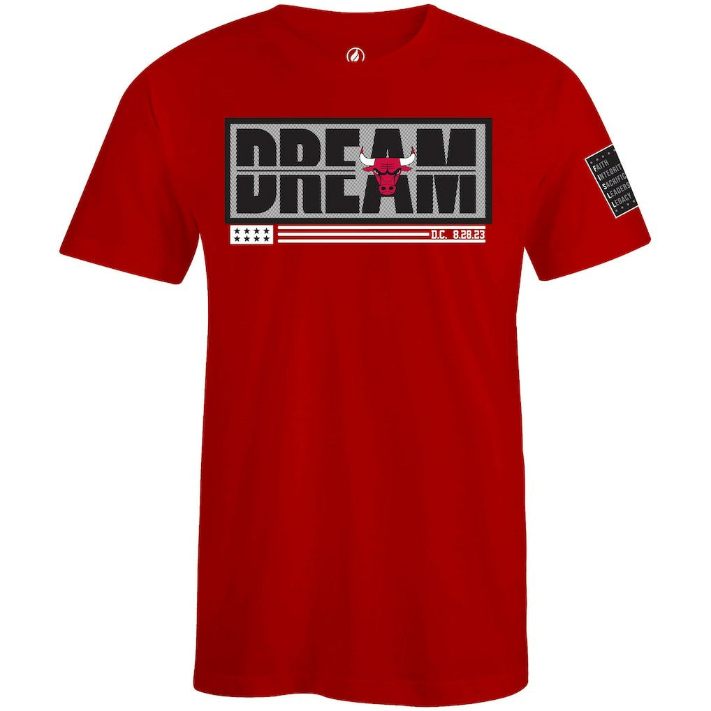 Chicago Bulls FISLL x Black History Collection Unisex T-Shirt - Red