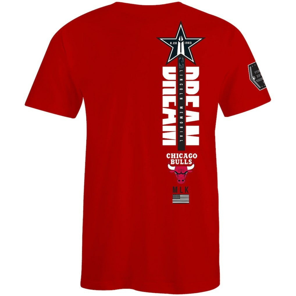 Chicago Bulls FISLL x Black History Collection Unisex T-Shirt - Red
