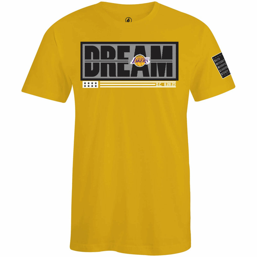 Los Angeles Lakers FISLL x Black History Collection Unisex T-Shirt - Gold