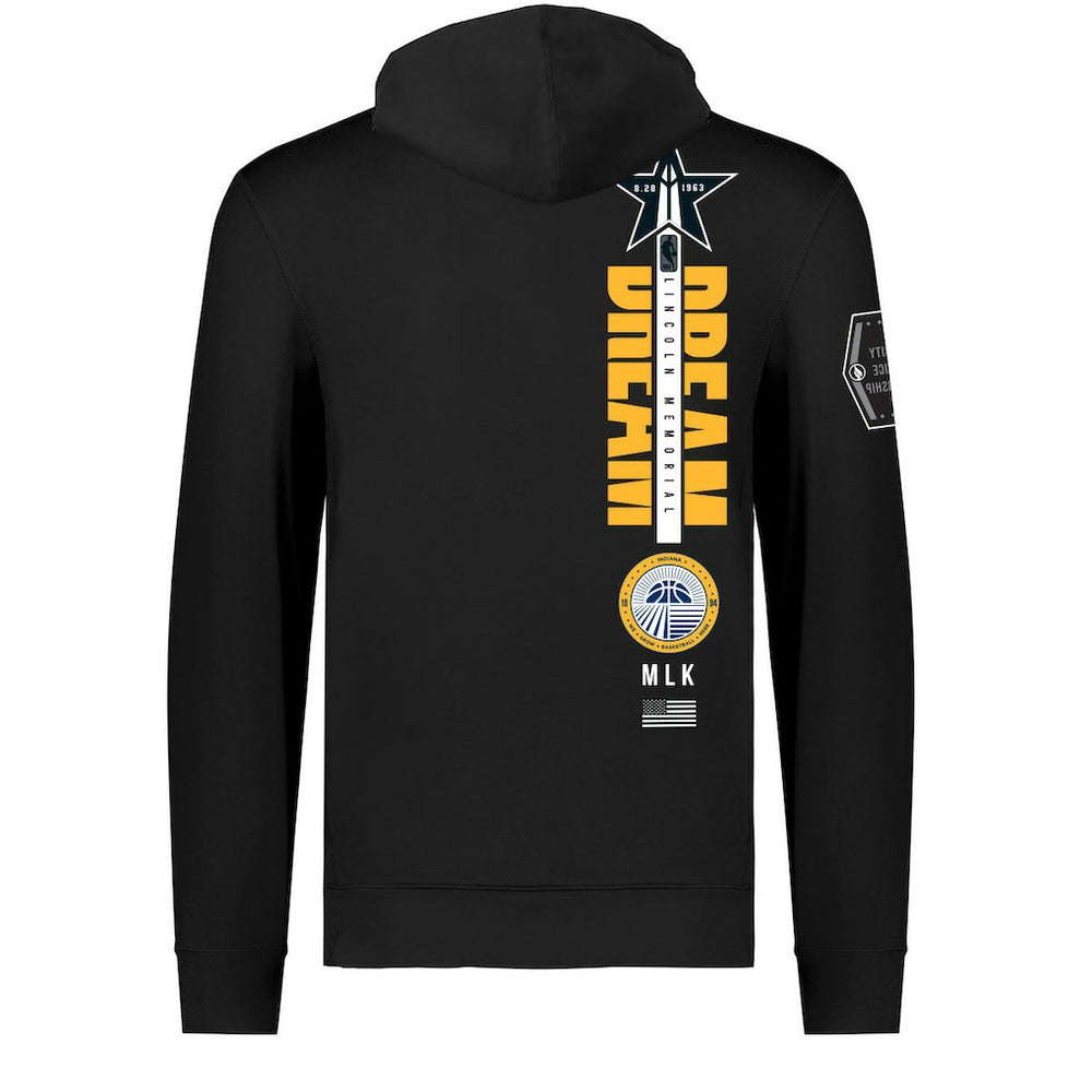 Indiana Pacers FISLL x Black History Collection Unisex Pullover Hoodie - Black