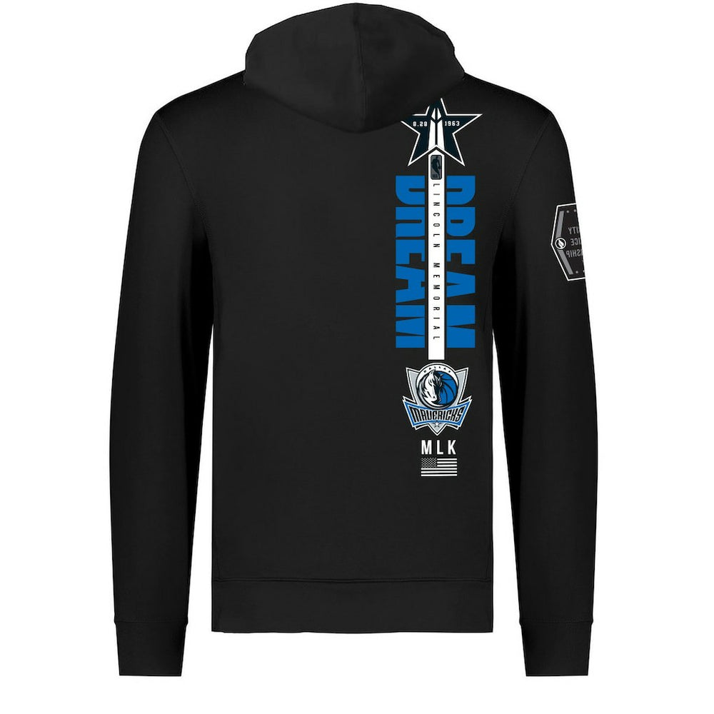 Dallas Mavericks FISLL x Black History Collection Unisex Pullover Hoodie - Black