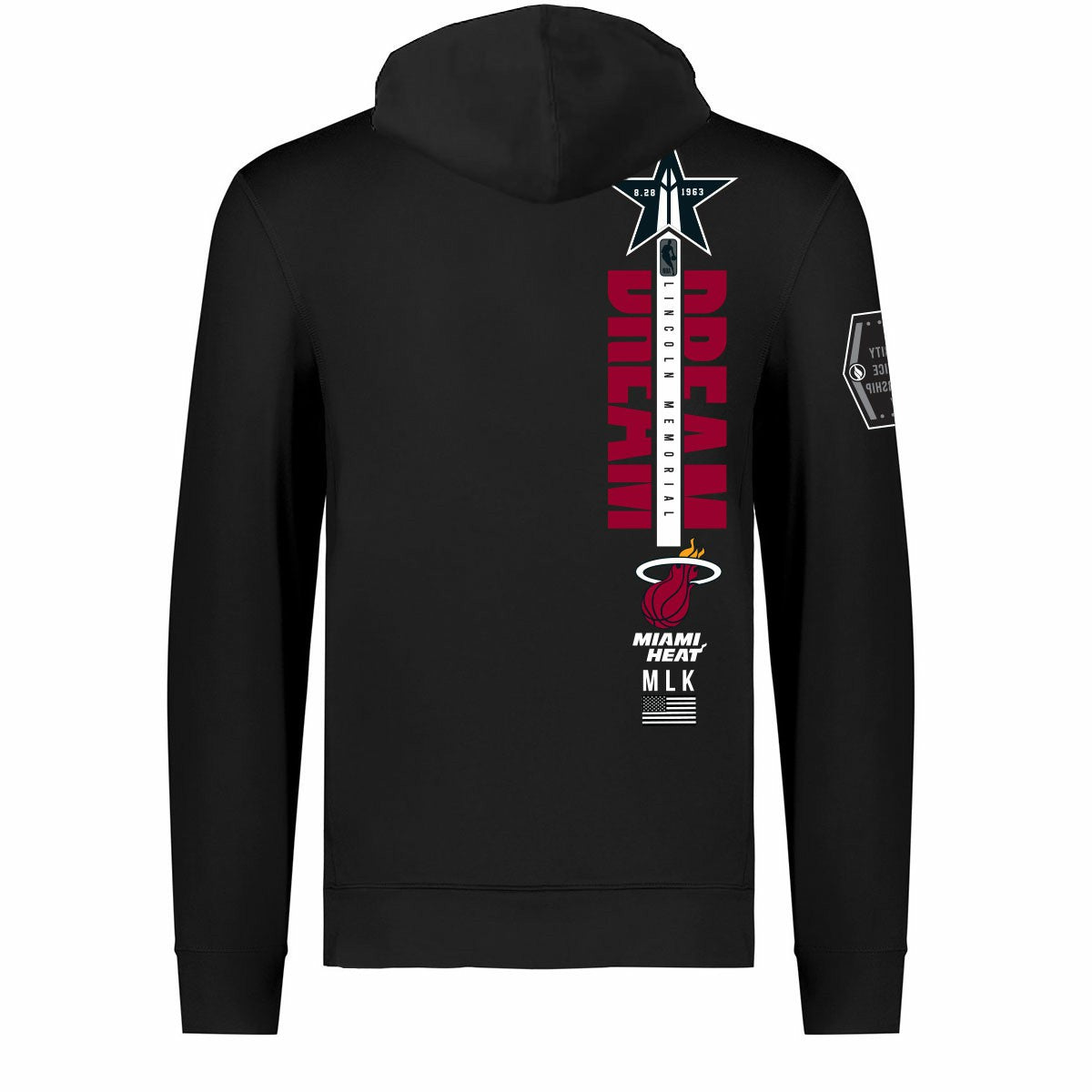 Miami Heat FISLL x Black History Collection Unisex Pullover Hoodie - Black