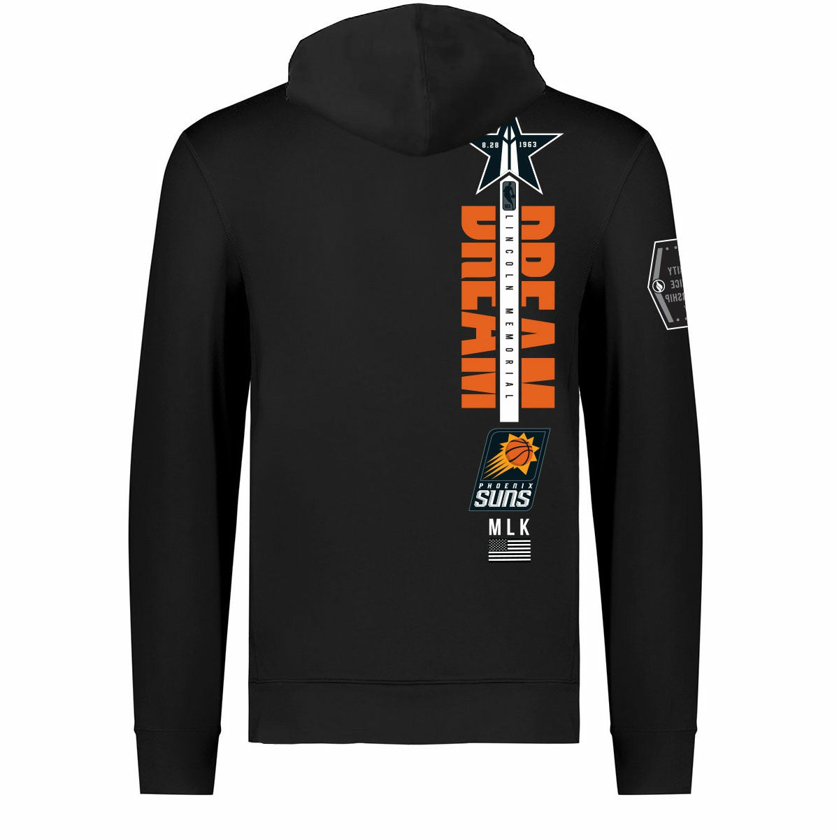 Phoenix Suns FISLL x Black History Collection Unisex Pullover Hoodie - Black