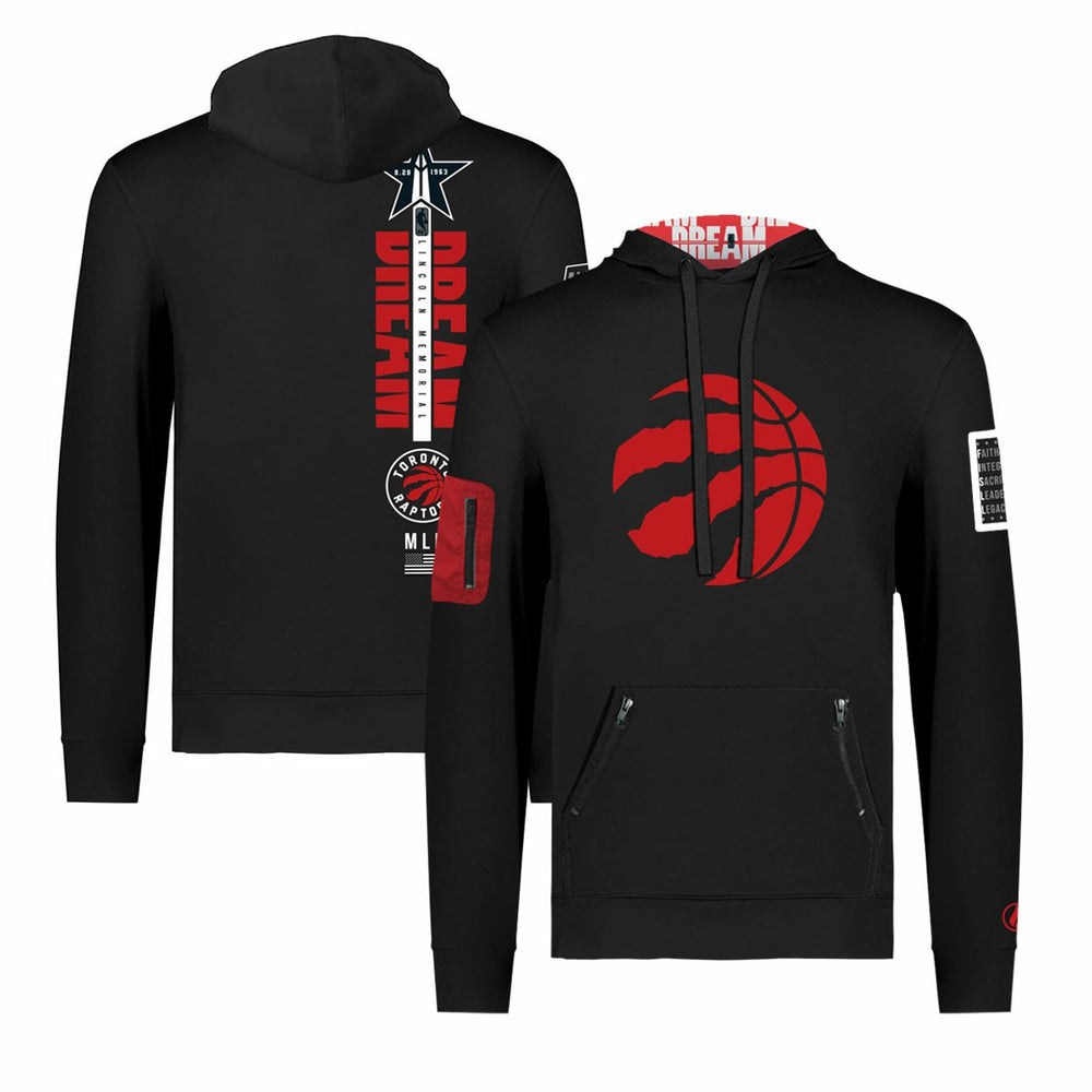Toronto Raptors FISLL x Black History Collection Unisex Pullover Hoodie - Black