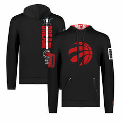 Toronto Raptors FISLL x Black History Collection Unisex Pullover Hoodie - Black