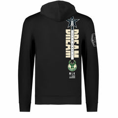 Milwaukee Bucks FISLL x Black History Collection Unisex Pullover Hoodie - Black