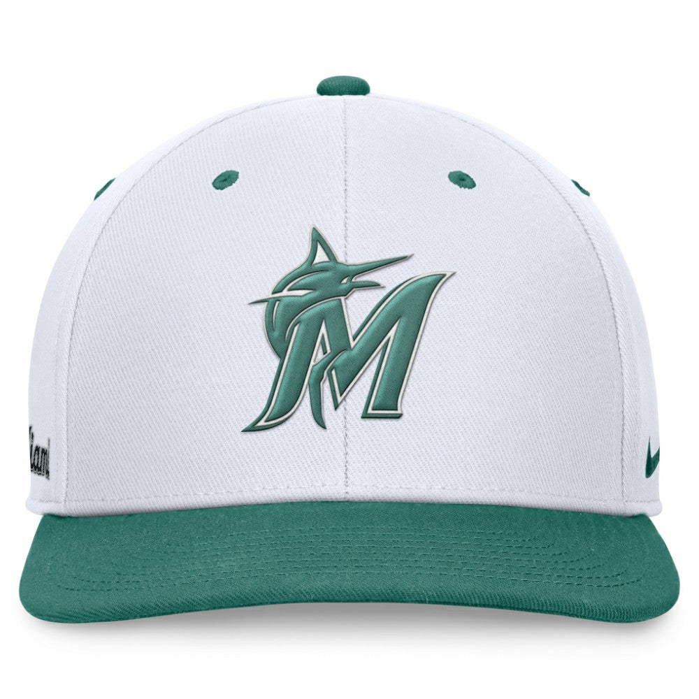 Miami Marlins Nike Bicoastal Two-Tone Pro Performance Snapback Hat Sale