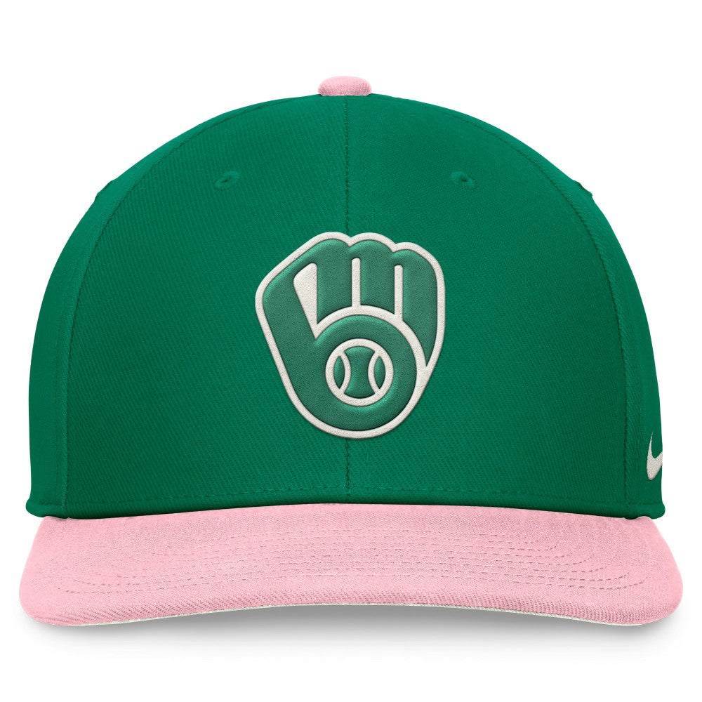 Milwaukee Brewers Nike Malachite Pro Performance Snapback Hat Discount