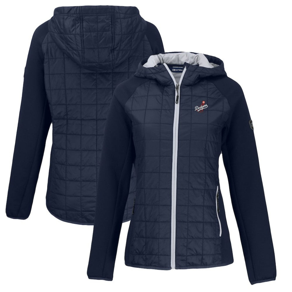 Los Angeles Dodgers Cutter & Buck Women's Cooperstown Collection Rainier Primaloft Eco Full-Zip Hybrid Jacket Discount