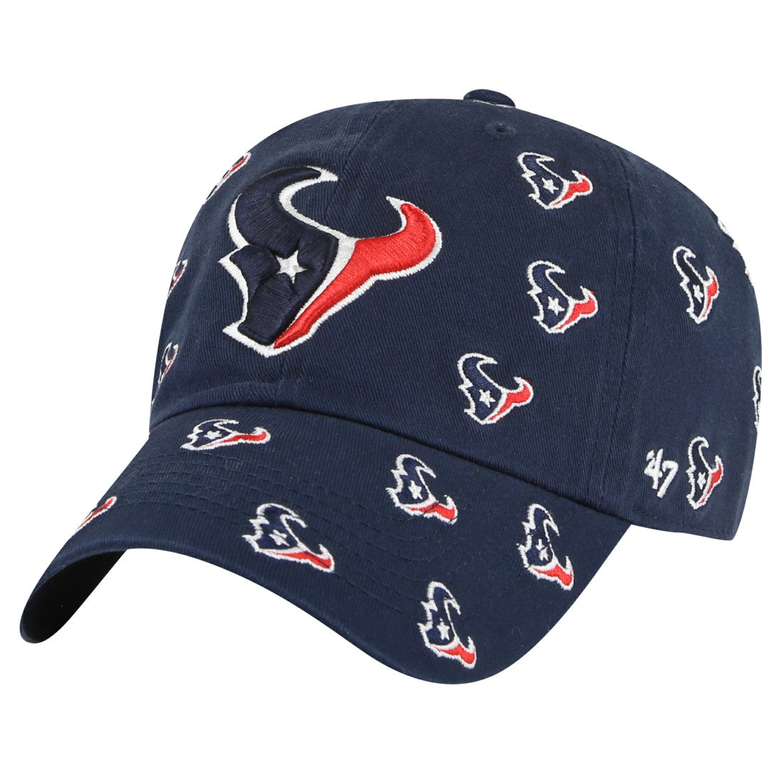 Houston Texans '47 Confetti Clean Up Adjustable Hat - Navy - 47 brand