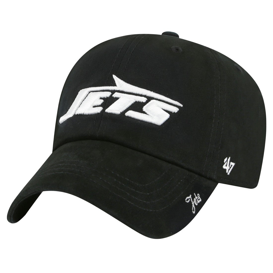 New York Jets '47 Women's Miata Clean Up Adjustable Hat - Black - 47 brand