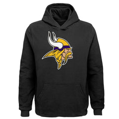 Minnesota Vikings Youth Team Logo Pullover Hoodie - Black - NFL