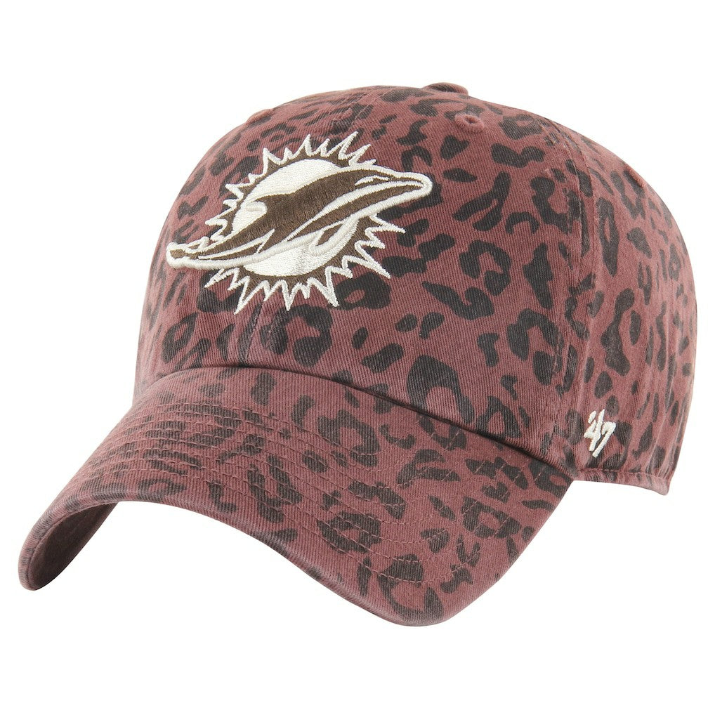 Miami Dolphins '47 Women's Tawny Clean Up Adjustable Hat - Brown - 47 brand