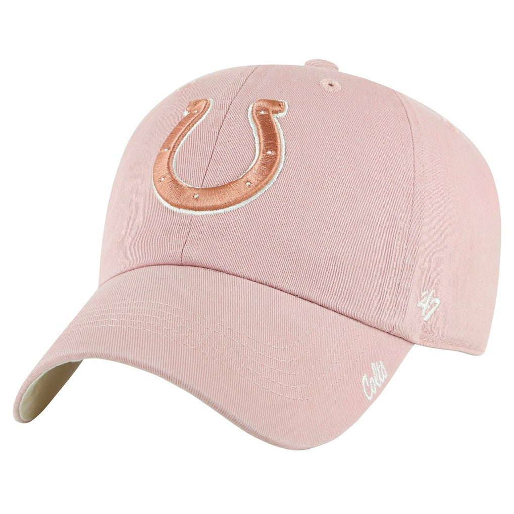Indianapolis Colts '47 Women's Ballpark Cheer Dusty Rose Clean Up Adjustable Hat - Pink - 47 brand