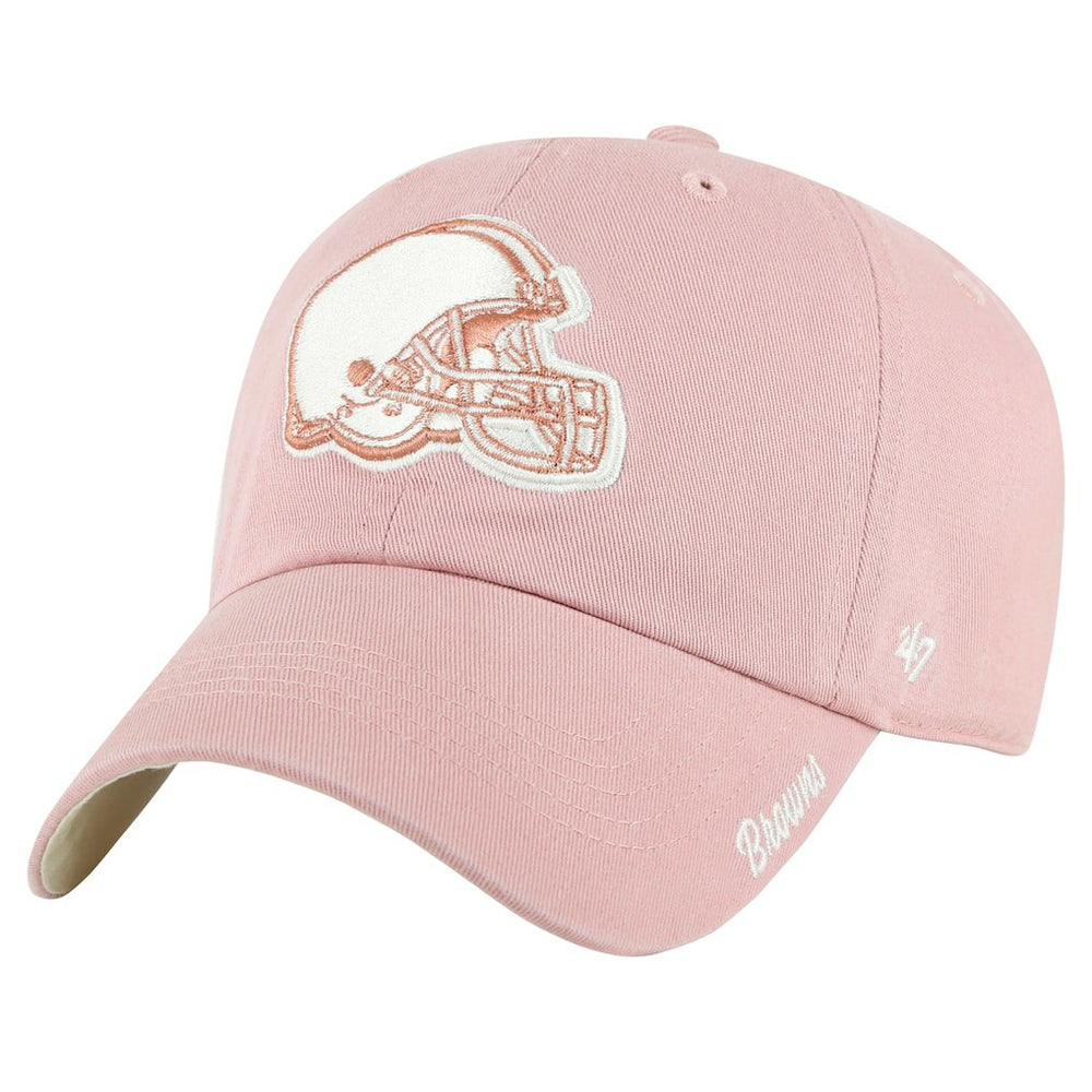 Cleveland Browns '47 Women's Ballpark Cheer Dusty Rose Clean Up Adjustable Hat - Pink - 47 brand