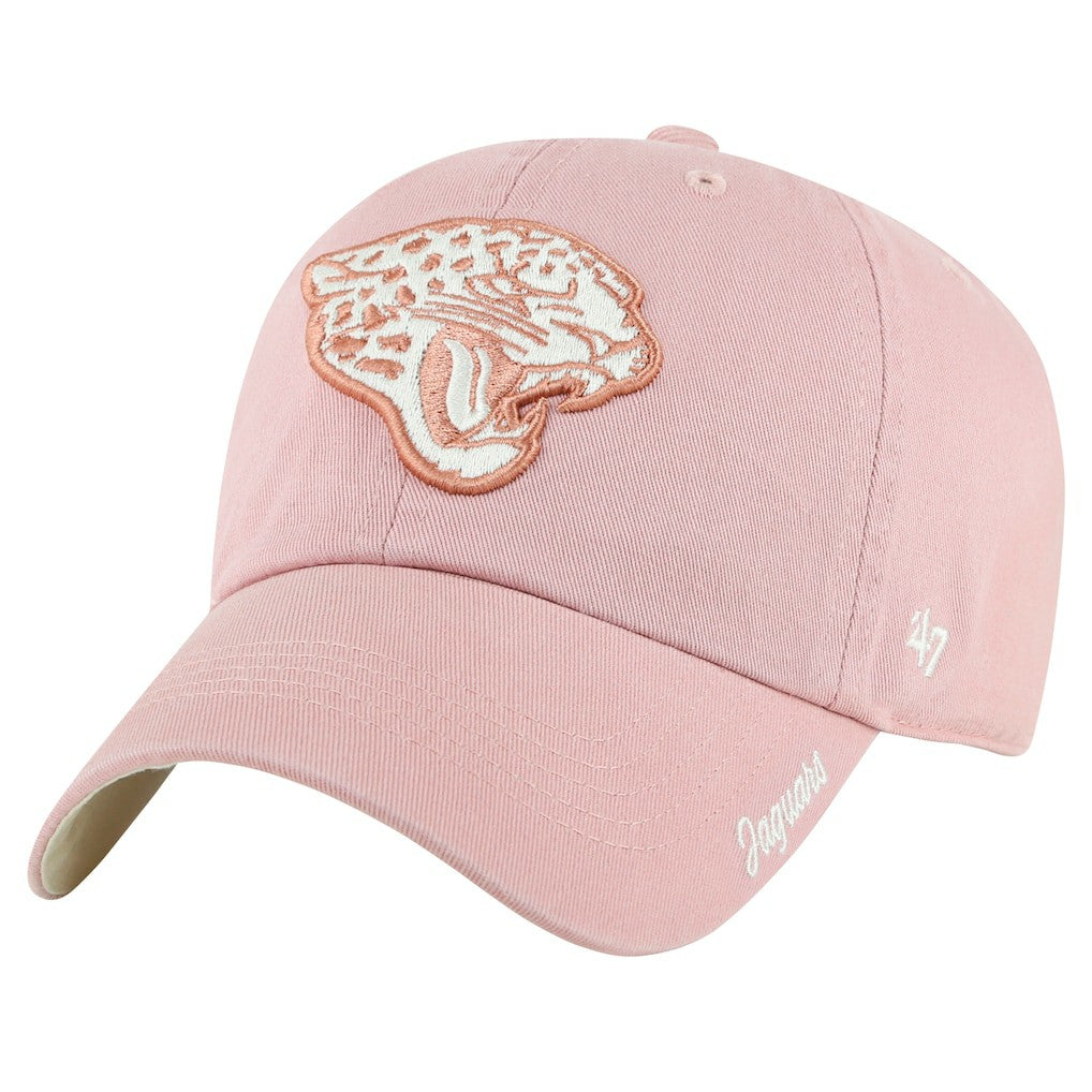Jacksonville Jaguars '47 Women's Ballpark Cheer Dusty Rose Clean Up Adjustable Hat - Pink - 47 brand