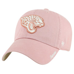 Jacksonville Jaguars '47 Women's Ballpark Cheer Dusty Rose Clean Up Adjustable Hat - Pink - 47 brand