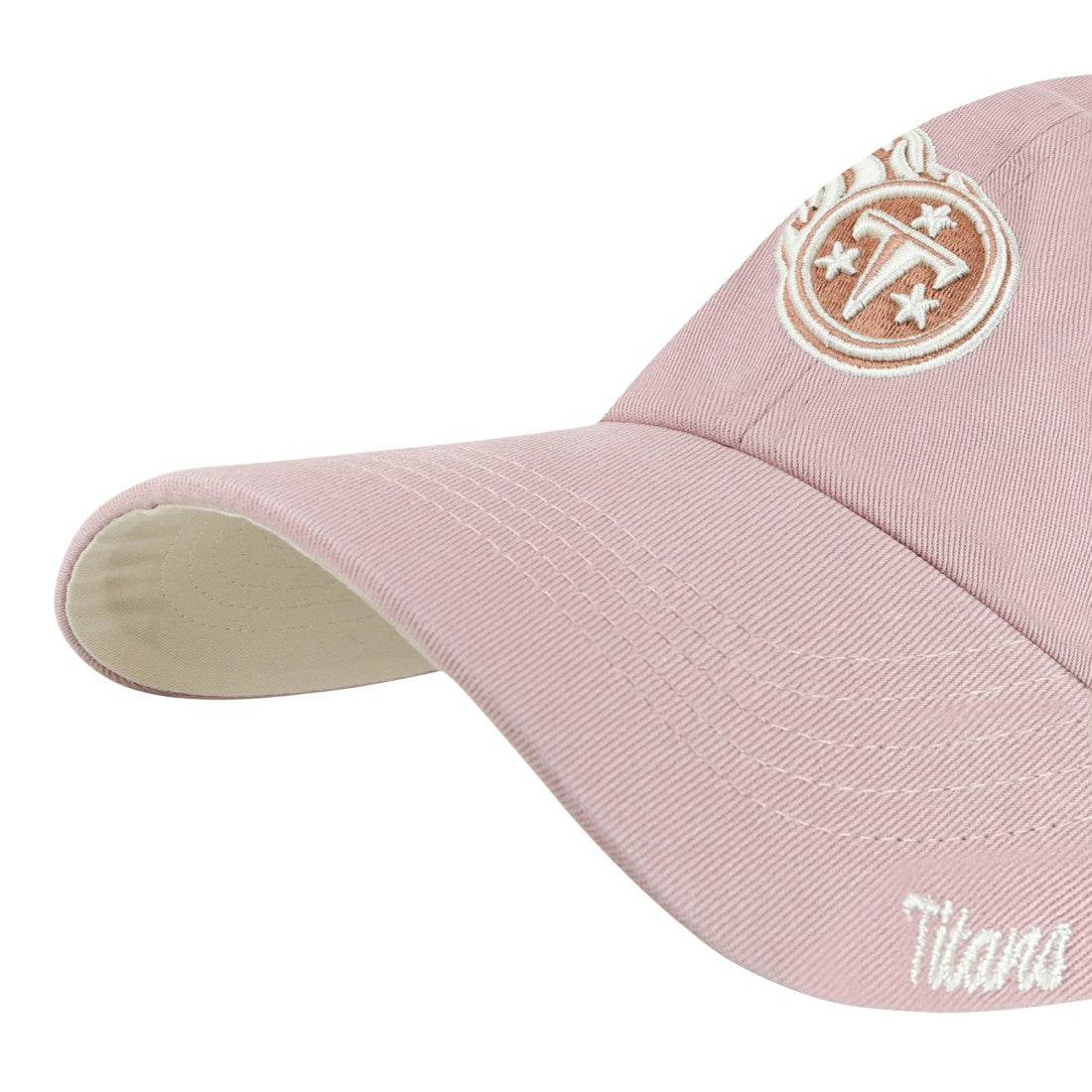 Tennessee Titans '47 Women's Ballpark Cheer Dusty Rose Clean Up Adjustable Hat - Pink - 47 brand