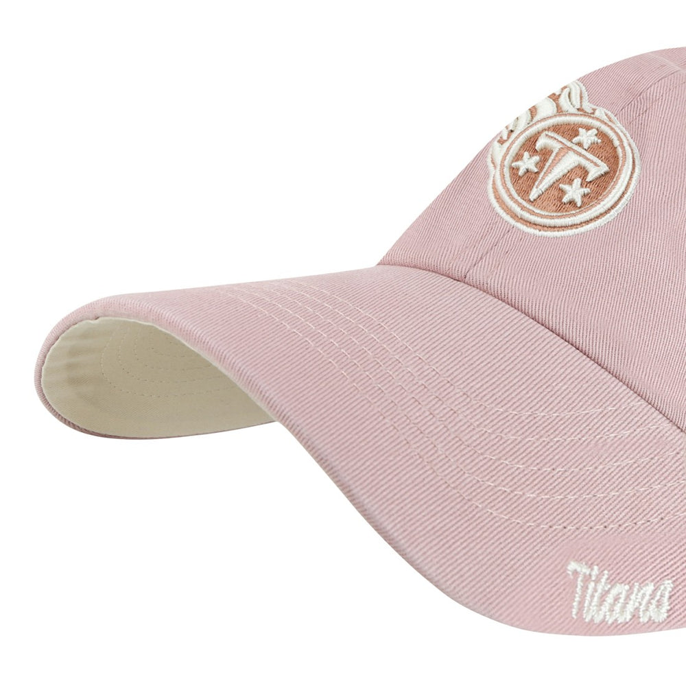 Tennessee Titans '47 Women's Ballpark Cheer Dusty Rose Clean Up Adjustable Hat - Pink - 47 brand