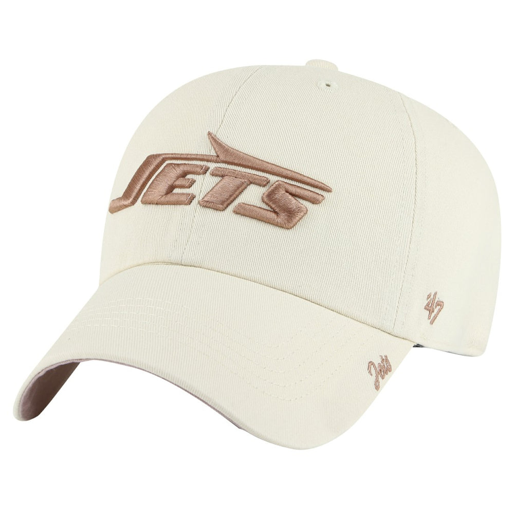 New York Jets '47 Women's Ballpark Cheer Clean Up Adjustable Hat - Natural - 47 brand