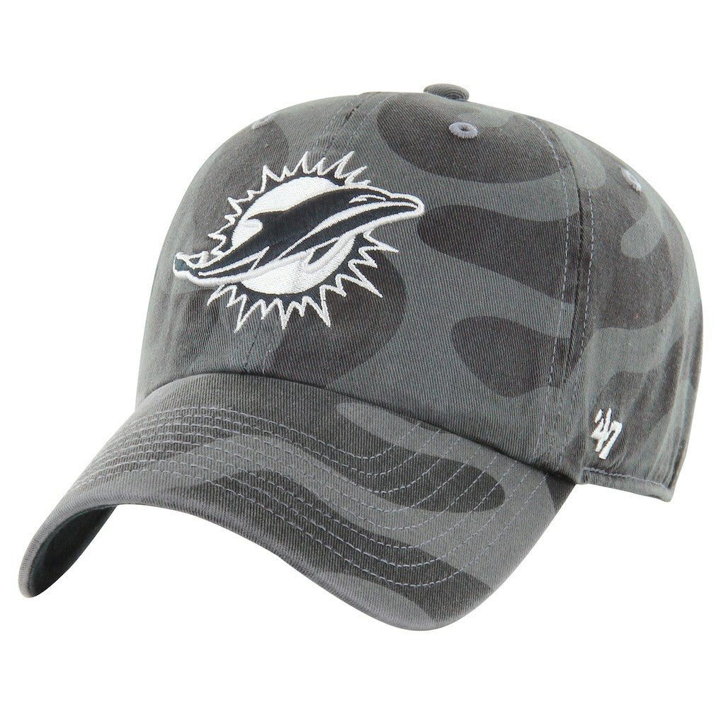 Miami Dolphins '47 Women's Freeform Clean Up Adjustable Hat - Charcoal - 47 brand