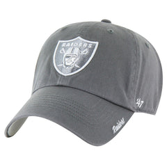 Las Vegas Raiders '47 Women's Luminance Cheer Clean Up Adjustable Hat - Gray - 47 brand