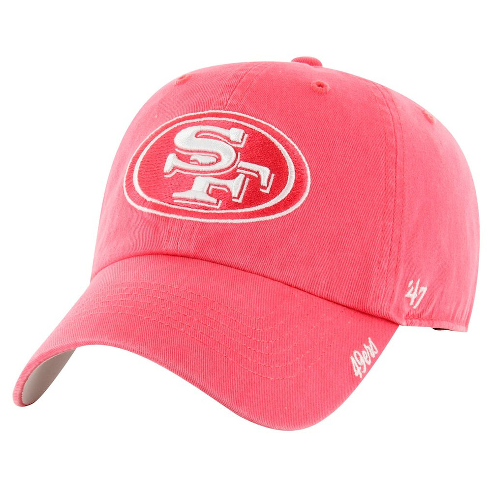 San Francisco 49ers '47 Women's Luminance Cheer Clean Up Adjustable Hat - Scarlet - 47 brand