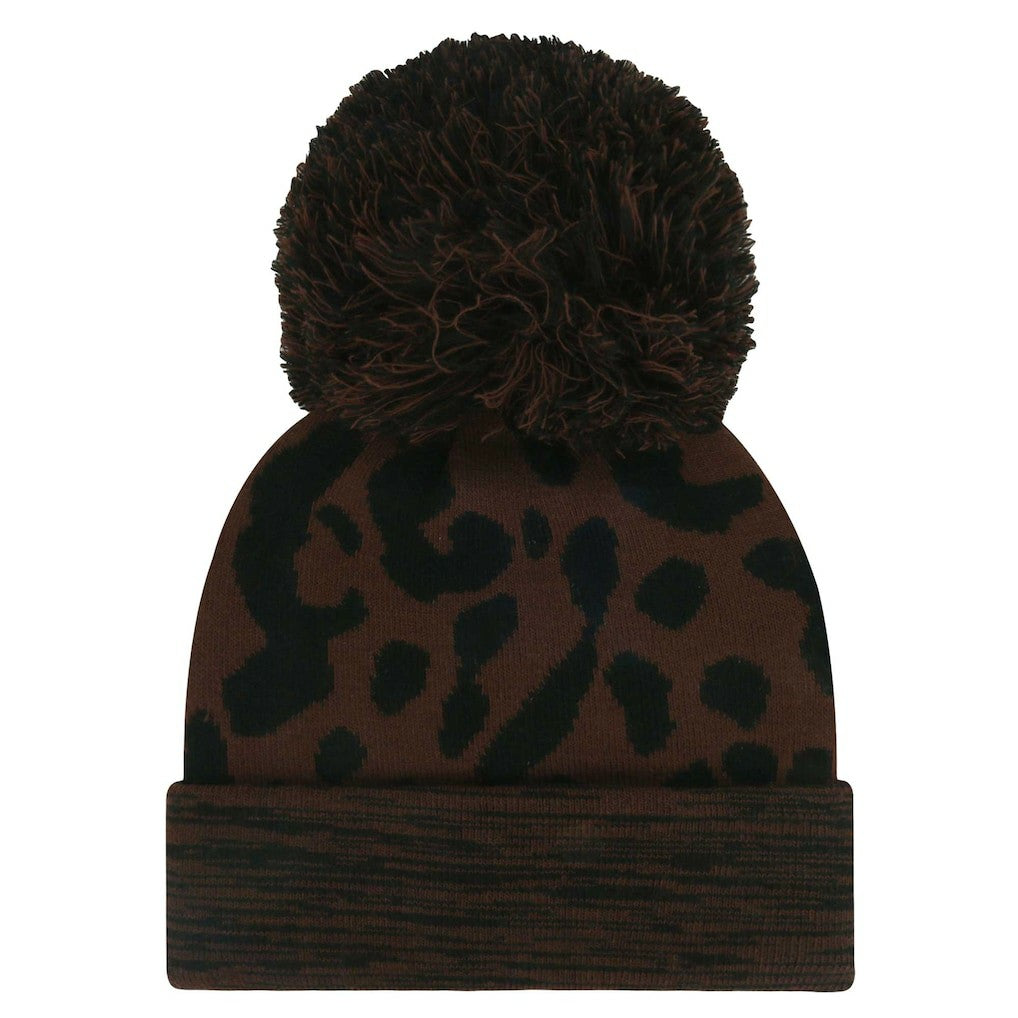 Las Vegas Raiders '47 Women's Cacao Cuffed Knit Hat with Pom - Brown - 47 brand