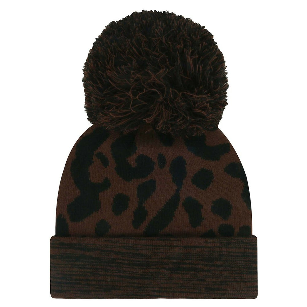 Las Vegas Raiders '47 Women's Cacao Cuffed Knit Hat with Pom - Brown - 47 brand