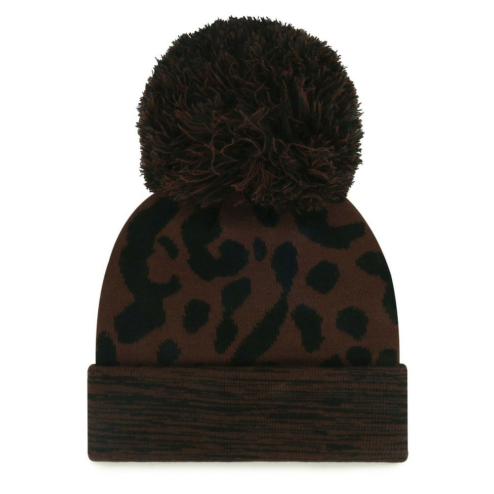 Jacksonville Jaguars '47 Women's Cacao Cuffed Knit Hat with Pom - Brown - 47 brand