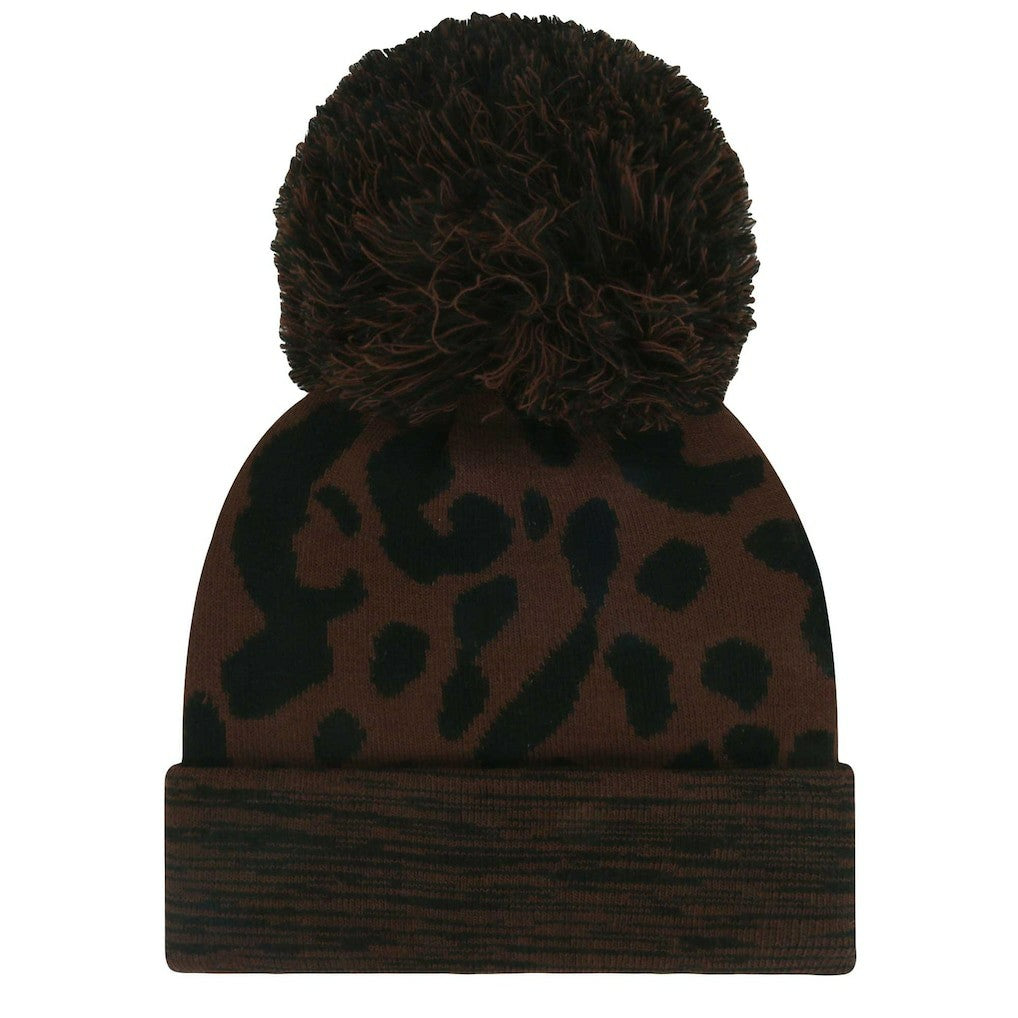 New York Giants '47 Women's Cacao Cuffed Knit Hat with Pom - Brown - 47 brand