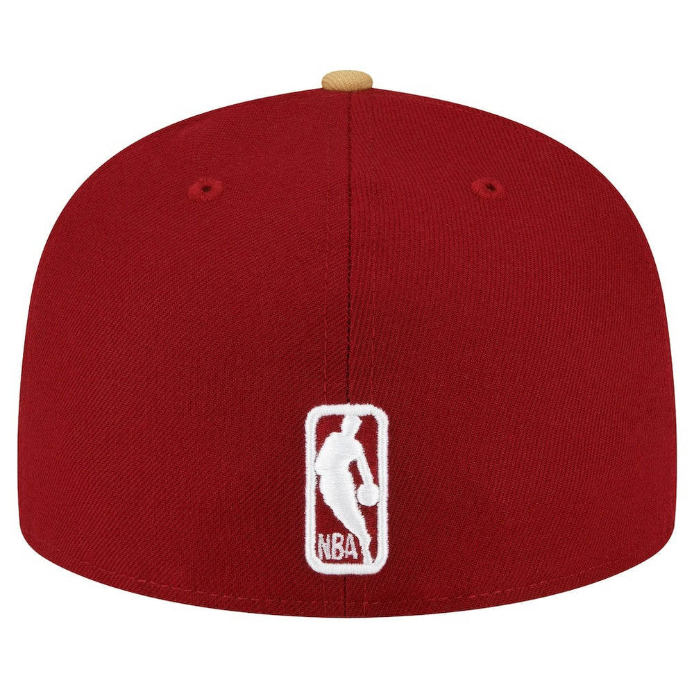 New Era Cleveland Cavaliers 2-Tone 59FIFTY Fitted Hat Wine/Gold