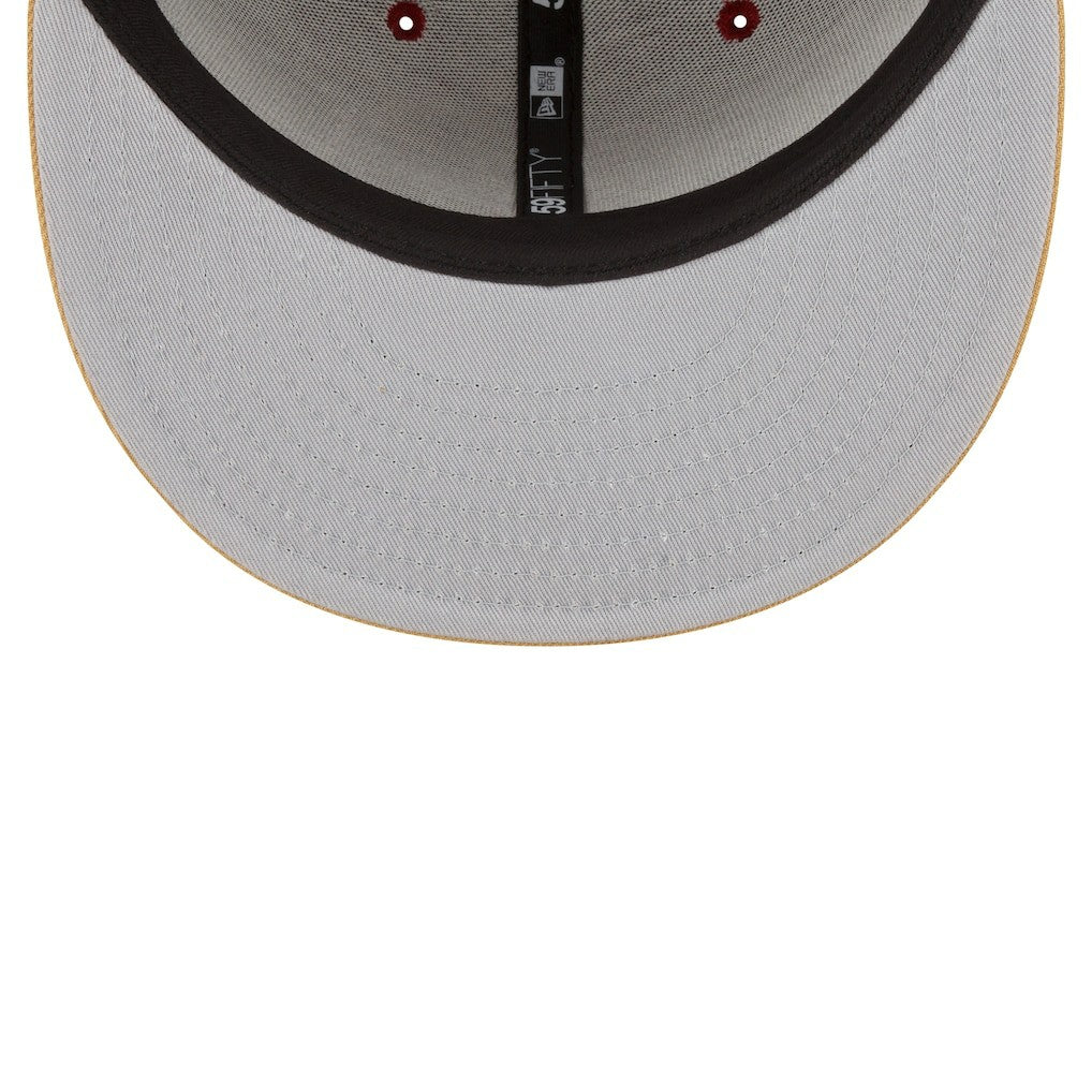 New Era Cleveland Cavaliers 2-Tone 59FIFTY Fitted Hat Wine/Gold