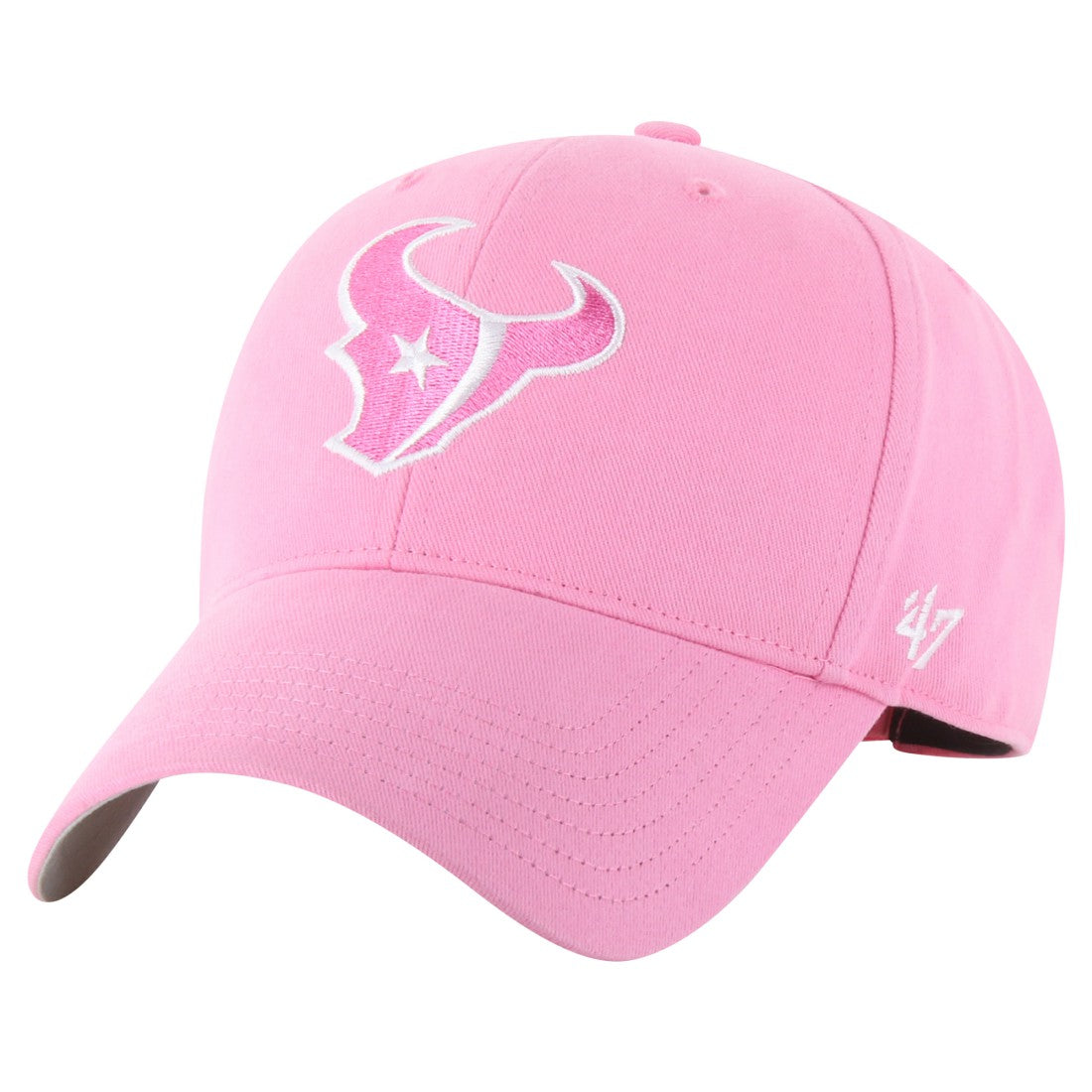 Houston Texans '47 Girls Youth Rose MVP Adjustable Hat - Pink - 47 brand